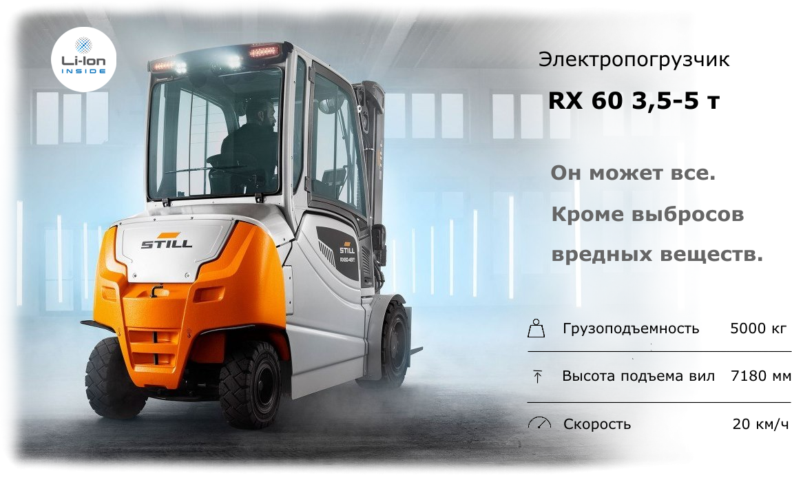 Електронавантажувачі | RX60 3,5-5,0 т